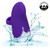 Envy Handheld Rolling Ball Massager - Purple in water splash