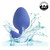 Cheeky Vibrating Glow In The Dark Large Butt Plug - Blue in water splash