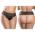 Crotchless Love Garter with Butt Plug XL-2XL front and back view