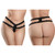 Crotchless Secret Gem Panty with Diamond Butt Plug XL-2XL front and back