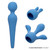 Couture Collection Body Wand Kit - Blue with attachments to side