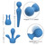 Couture Collection Body Wand Kit - Blue dimensions of all contents
