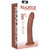 8 " Vibrating Cock - Regular Curved - Tan in box