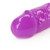 12" Inch Double Dong Glow in the Dark Neon - Purple close up to head