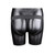 Curved Hollow Strap-on 8 Inch - Black view of open back straps on backside