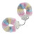Ouch! Heavy Duty Fluffy Handcuffs - Pastel Multi