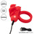 The Matador Silicone Rechargeable Ring - Red with charging cable