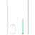 Sparkle Rechargeable 10 Function Glass Vibrator - Green dimensions