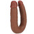RealRock - U Shaped Double Dildo 5" - Tan