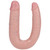 RealRock - U Shaped Double Dildo 7" - White