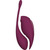 Twitch 2 - Rechargeable Suction & Flapping Vibrator w/Remote Control Vibrating Egg - Burgundy side by side toy and remote