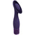 Royal Gems Duchess - 10 Speed Silicone Rechargeable Vibrator - Purple side profile
