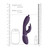 VIVE Nilo - Silicone G-spot Rabbit - Purple dimensions