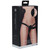 Vibrating Silicone Ridged Strap-On Adjustable & Rechargeable - Black in box