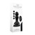 Rimly - Suction Cup and Remote 10 Speed Glass Plug - Black in box