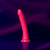 RealRock 8 Inch Slim Glow in the Dark - Neon Pink glowing in dark