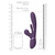 VIVE Kura - Thrusting G Spot Flapper w/Pulse Wave Clit Stimulator - Purple dimensions