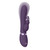 VIVE Taka - Auto Inflatable Triple Motor Silicone Rabbit - Purple with diagram of movement