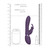 VIVE Taka - Auto Inflatable Triple Motor Silicone Rabbit - Purple dimensions