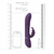 VIVE Nari - Vibrating and Rotating Wiggle G Spot Rabbit - Purple dimensions