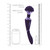 VIVE Shiatsu - Vibrating Wand -  Purple dimensions