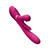 VIVE Kura - Thrusting G Spot Flapper w/Pulse Wave Clit Stimulator - Pink insert view