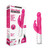 Rechargeable Slim Shaft Rabbit Vibrator - Hot Pink with box