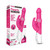 Rechargeable Pearls Rabbit Vibrator - Hot Pink with box