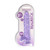 Realistic 9" Dildo with Balls (Purple) in box