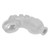 Hunkyjunk Lockdown Silicone Chastity Cage (Clear) under