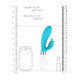 Alexios Ultra Soft Silicone 10 Speed - Neon Turquoise dimensions