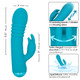Thicc Chubby Thrusting Tickler - Turquoise dimensions
