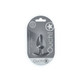 Ouch! Anal Plug Medium Silicone - Gun Metal in package