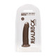 Silicone Dildo Without Balls 6" Brown in package