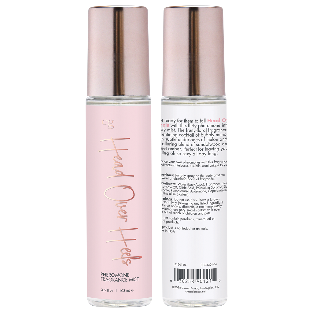 Head Over Heels 3.5 OZ Fragrance Body Mist with Pheromones