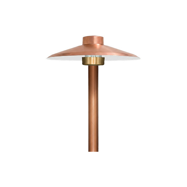 ENHANCER9-29 Area Light with 9" Round Hat (Natural Copper)