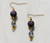 Purple Druzy Quartz earrings