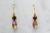 Swarovski AB Topaz Navette earrings
