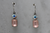 Vintage Octagon Swarovski AB Crystal and Frosted Pink Earrings