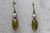 AB Gold Navette with Grey Pearl Accent Earring