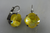 Swarovski Ultra Citrine 12 mm Cushion Cut earrings