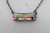 Pink AB Swarovski Baguette Necklace