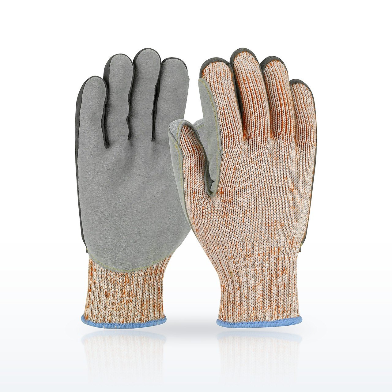 PIP 09-H550SLPV Leather Palm Gloves, ANSI A5