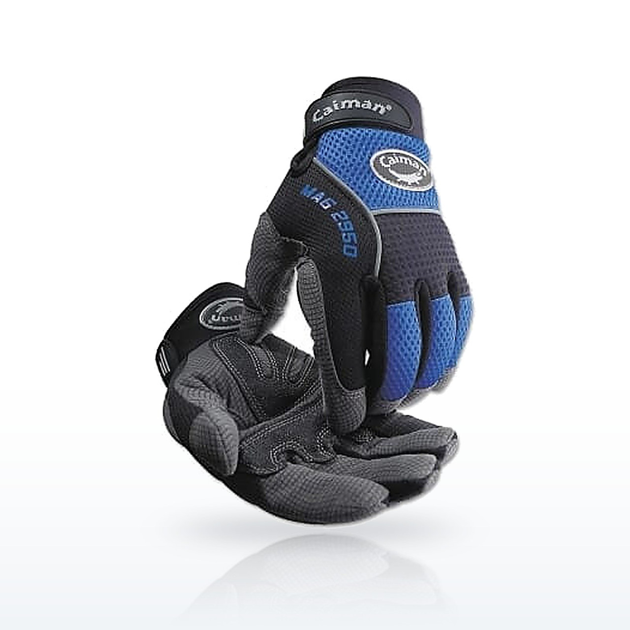 Caiman MAG 2950 High Dexterity Leather Palm Gloves, Synthetic Leather Padded
