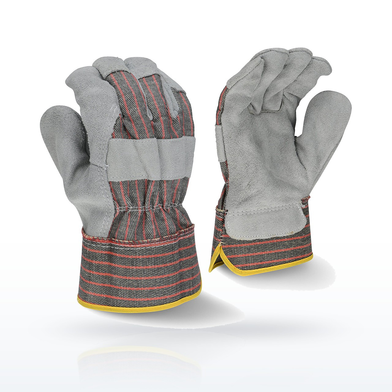 Radians RWG3103 Leather Palm Gloves, Rubber Coated