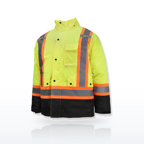 Radians SJ610B Weatherproof Parka with Zip-Out Reversible Bomber Jacket