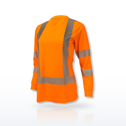 Radians ST21W-3 Hi-Vis Shirts, ST21 Class 3 High Visibility Women's Long Sleeve