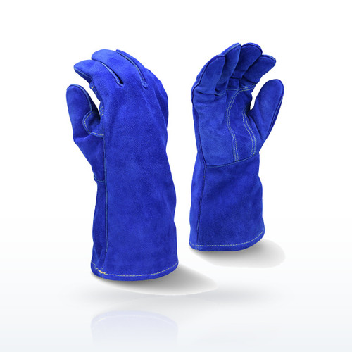 Radians RWG5410 FIRE FIST Premium Side Split Blue Cowhide Leather Welding Glove