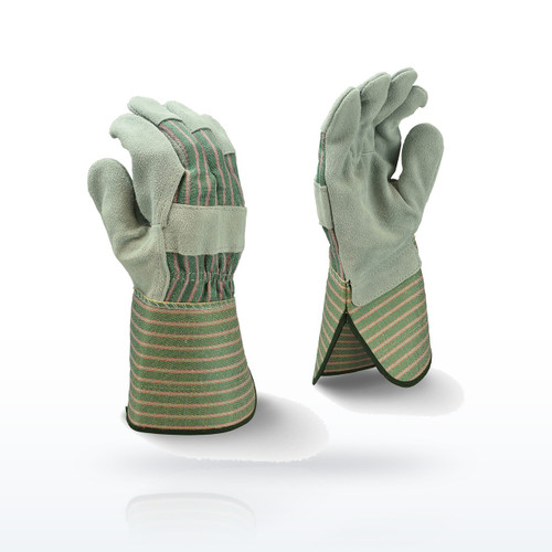 Radians Select Shoulder Gray Split Cowhide Leather Glove with Gauntlet Cuff