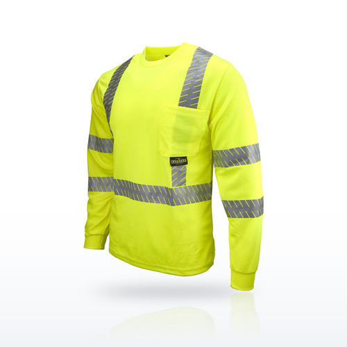 Radians ST24-3 Hi-Vis Shirts, Type R Class 3 Long Sleeve T-Shirt